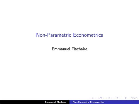 Nonparametric Econometrics: A Primer (Foundations and Trends(R) in Econometrics) PDF