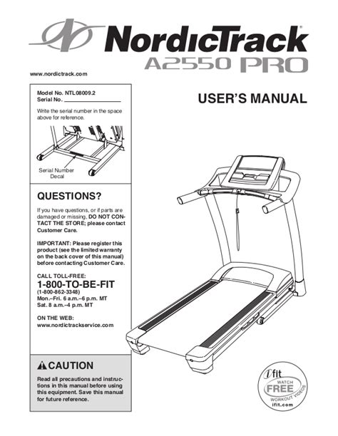 Nordictrack A2550 Manual Ebook PDF