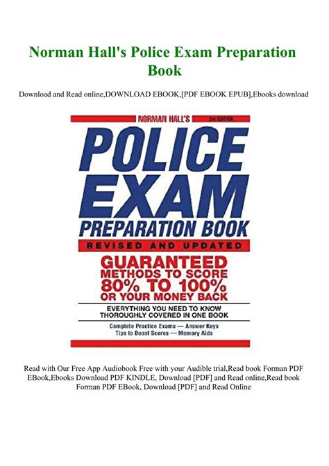 Norman Hall S Police Exam Preparation Ebook Epub