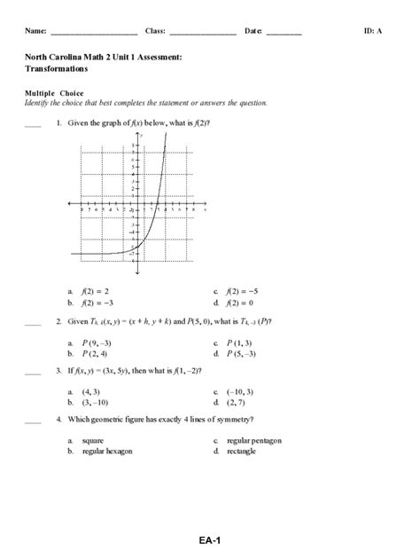 North Carolina Math Algebra 2 Answers PDF