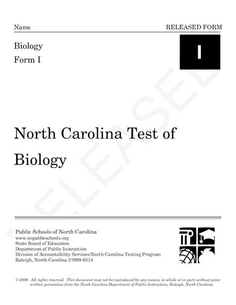 North Carolina Test Of Biology Answers Epub