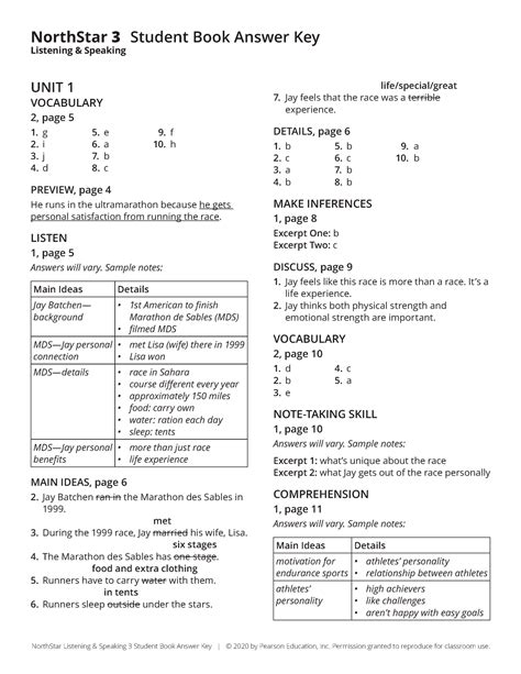 Northstar 3 Listening And Speaking Answer Key Epub