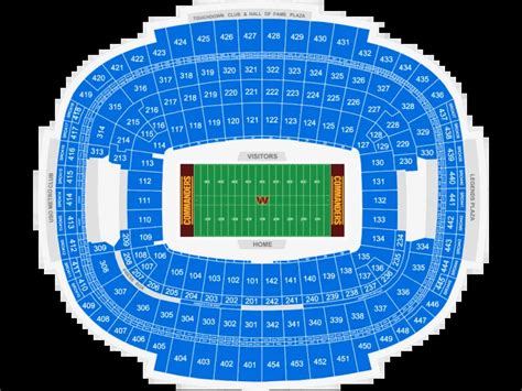 Northwest Stadium Landover Md Seating Chart