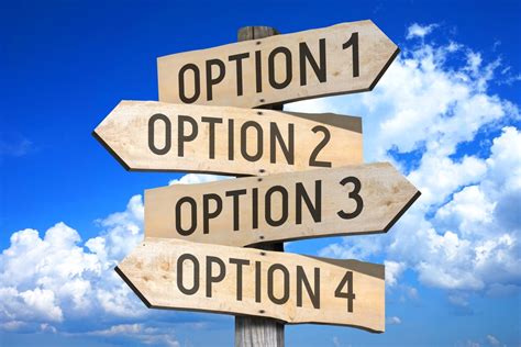 Not exploring your options: