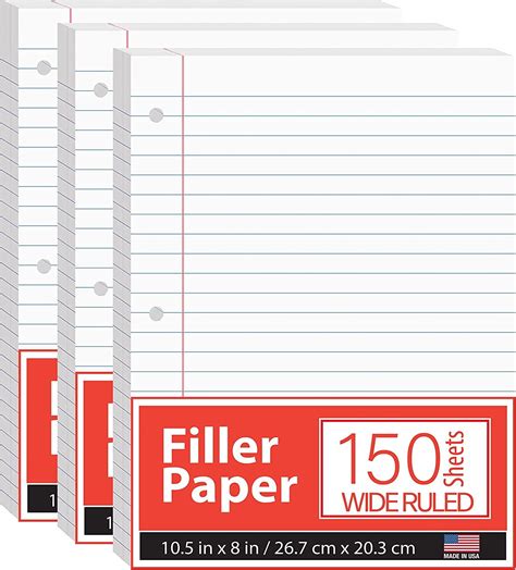 Notebook Filler Paper: An Essential Tool for Organization and Productivity