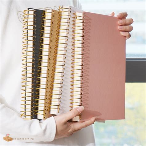 Notebook Gold Lettering Pink and White Follow The Leader Large Format Notebook and Journal Reader