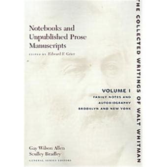 Notebooks and Unpublished Prose Manuscripts Vol 5 Notes Collected Writings of Walt Whitman Epub