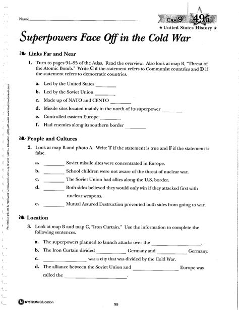 Notes Cold War Superpowers Face Off Answer Key Kindle Editon