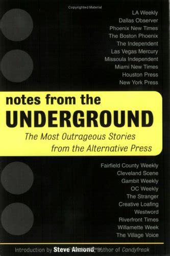 Notes from the Underground The Most Outrageous Stories from the Alternative Press PDF