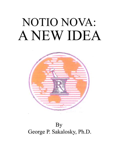 Notio Nova A New Idea PDF