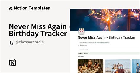 Notion Calendar View: Never Miss a Birthday Again