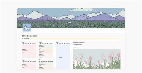 Notion Free Aesthetic Templates