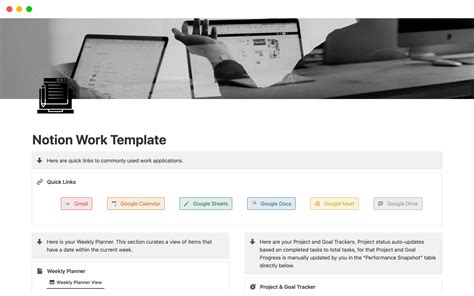 Notion Work Templates