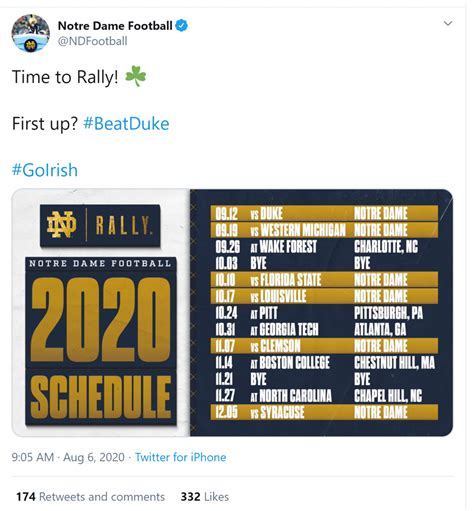 Notre Dame 2022 Football Schedule