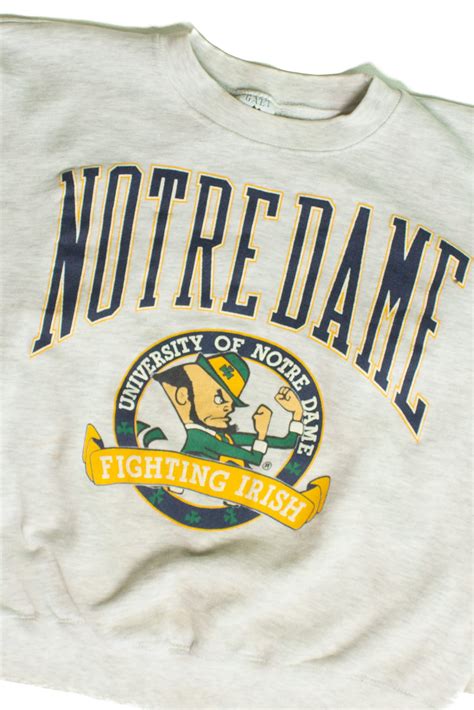 Notre Dame Sweatshirt Vintage: A Timeless Classic for the Fighting Irish Faithful