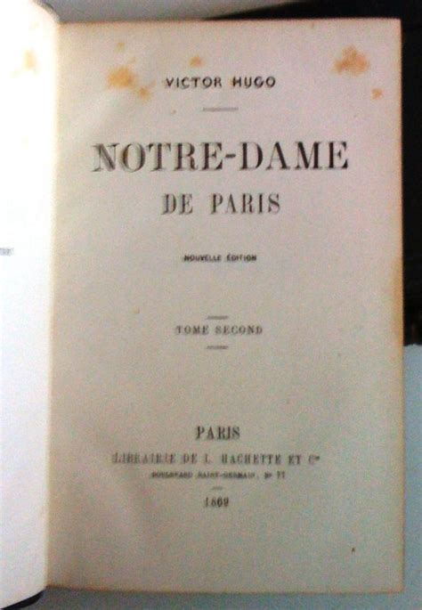 Notre-Dame de Paris Two Volumes Vol I and II Doc