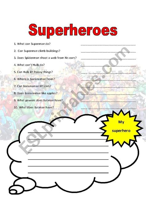 Nouns With Superheroes Worksheet Answer Key Ebook PDF