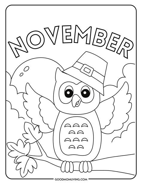 November Coloring Pages Printable Free