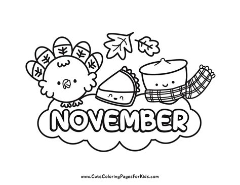 November Printable Coloring Pages