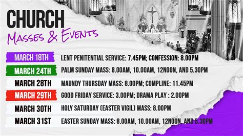 Novena Church Mass Schedule for Good Friday