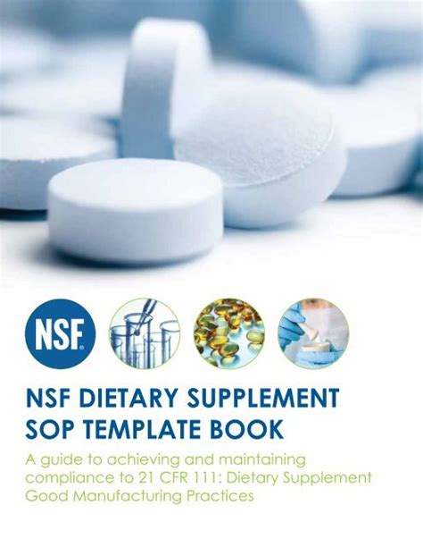 Nsf Dietary Supplement Sop Template Book 569839 PDF Epub