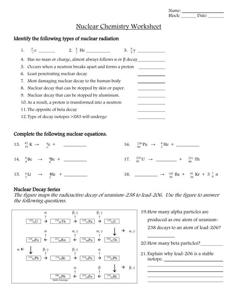 Nuclear Chemistry Answers Chemfiesta Reader