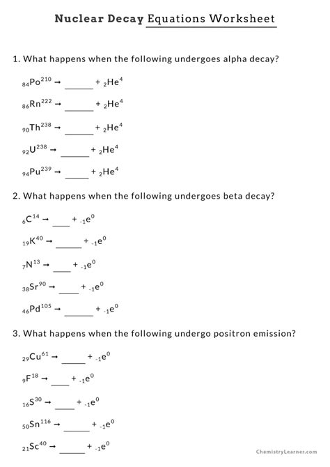 Nuclear Decay Equations Answers Kindle Editon