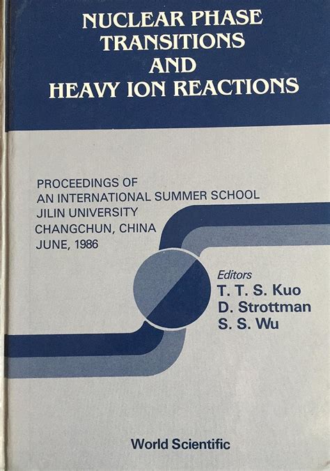 Nuclear Phase Transitions and Heavy Ion Reactions Proceedings of an International Summer School Jil Epub