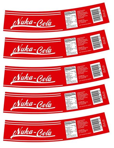 Nuka Cola Labels Printable