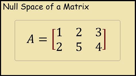 Null Space Calculator Matrix: Uncover the Secrets of Linear Algebra