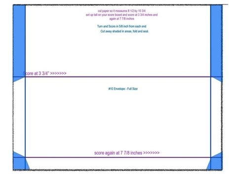 Number 10 Envelope Template