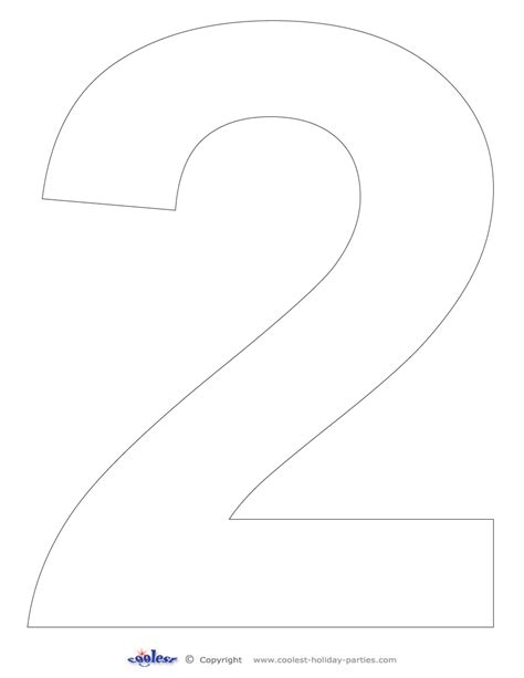 Number 2 Printable