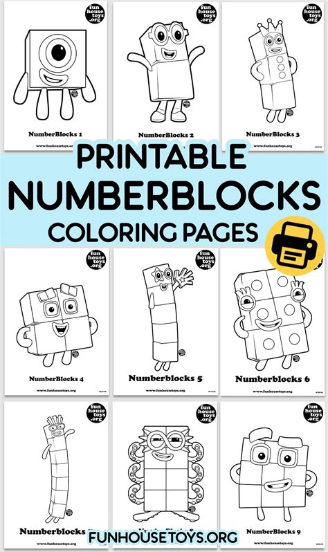 Number Blocks Printables