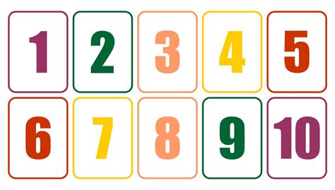 Number Card Printables