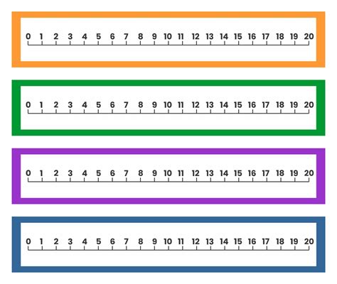 Number Line Printable 1-20