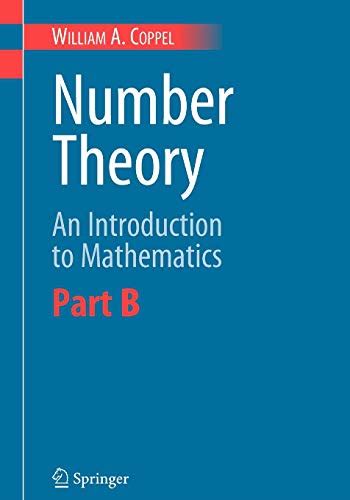 Number Theory An Introduction to Mathematics, Part A Doc