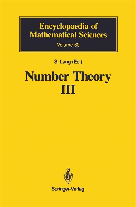 Number Theory III Diophantine Geometry Kindle Editon