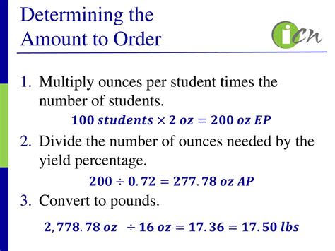 Number of Pounds = Number of Ounces ÷ 16