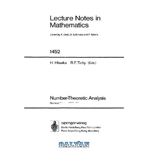 Number-Theoretic Analysis Seminar, Vienna 1988-89 English and German Edition Doc