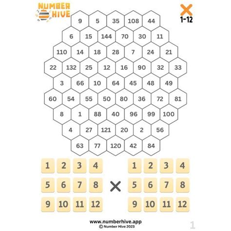 Numberhive Printable