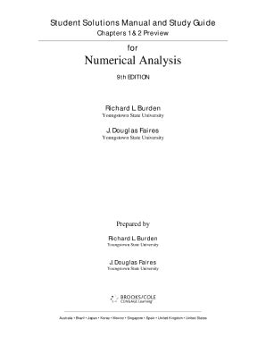 Numerical Analysis Solution 9th Doc