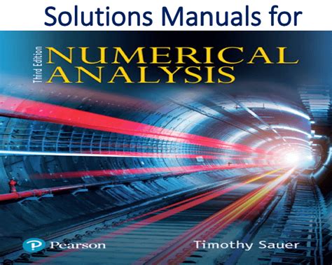 Numerical Analysis Timothy Sauer Solution Manual Epub