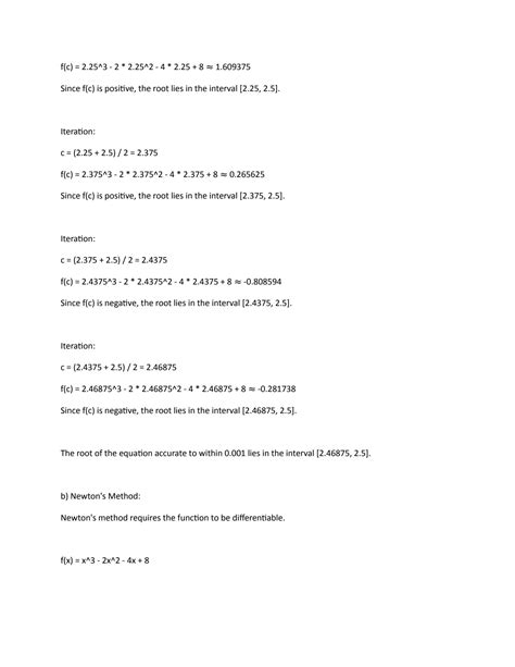 Numerical Methods Exercise Solutions Reader