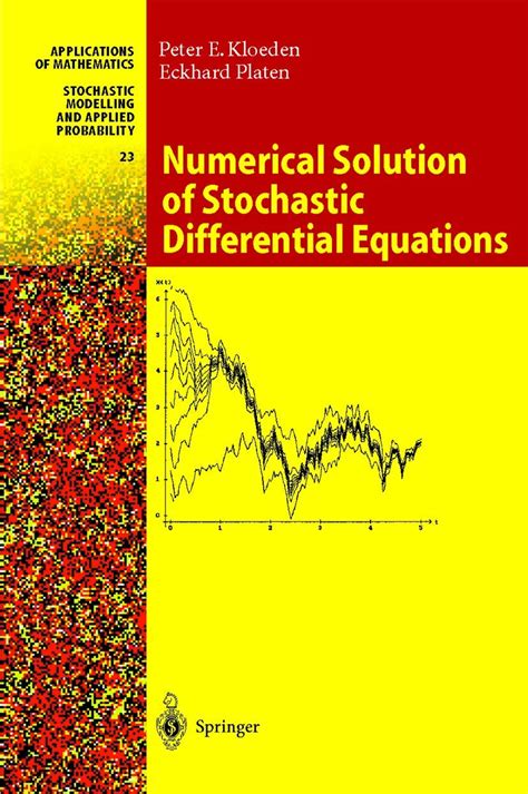 Numerical Solution of Stochastic Differential Equations 1st Edition Epub