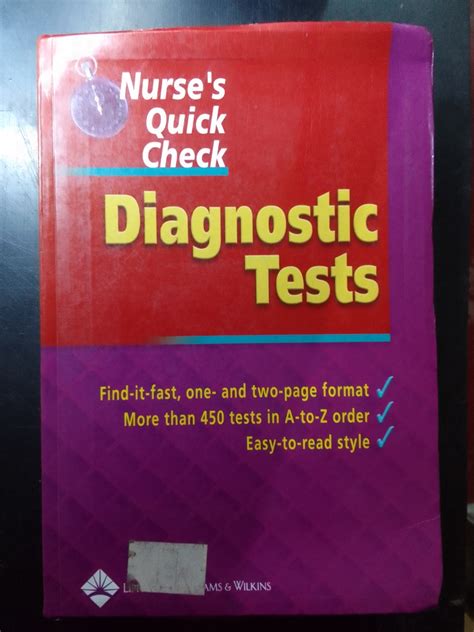 Nurse s Quick Check Diagnostic Tests Kindle Editon