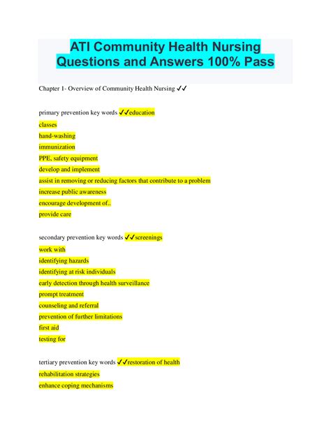 Nursing Ati Answers Reader