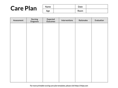 Nursing Care Plan Templates