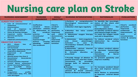 Nursing Care Plan for Stroke: A Comprehensive 10,000-Character Guide