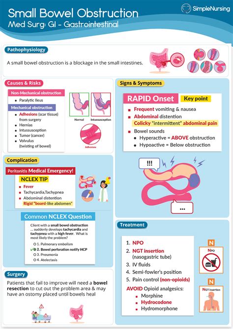 Nursing Diagnosis for Small Bowel Obstruction (SBO)