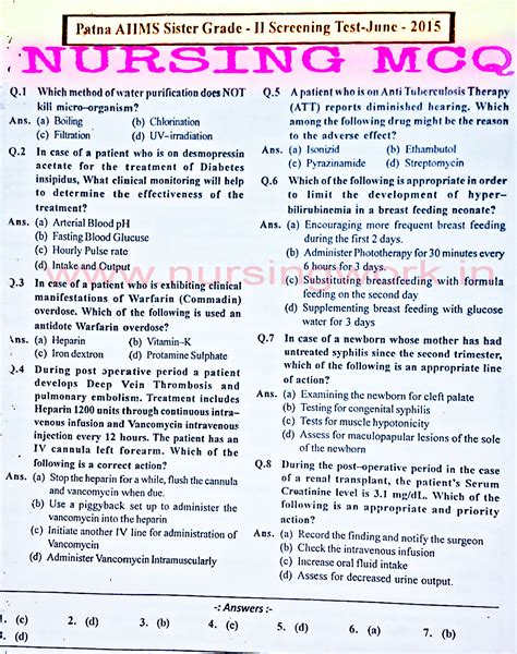 Nursing Entrance Test Sample Questions: Master the Key Concepts